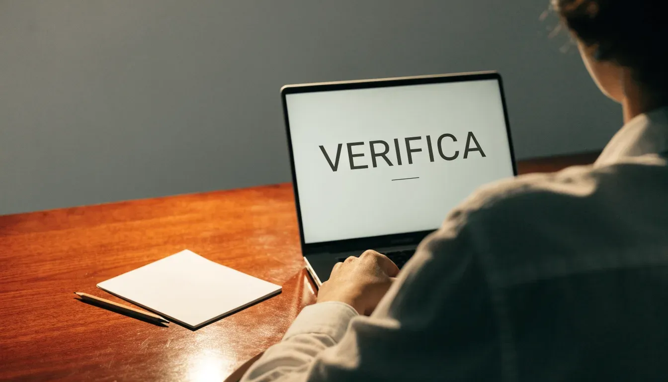 Un foglio di concessione in carta con un timbro rosso, appoggiato su una scrivania di legno accanto a una penna