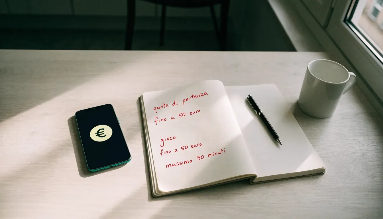 Un documento di identità appoggiato accanto a uno smartphone con un timer sullo schermo, su un tavolo da cucina
