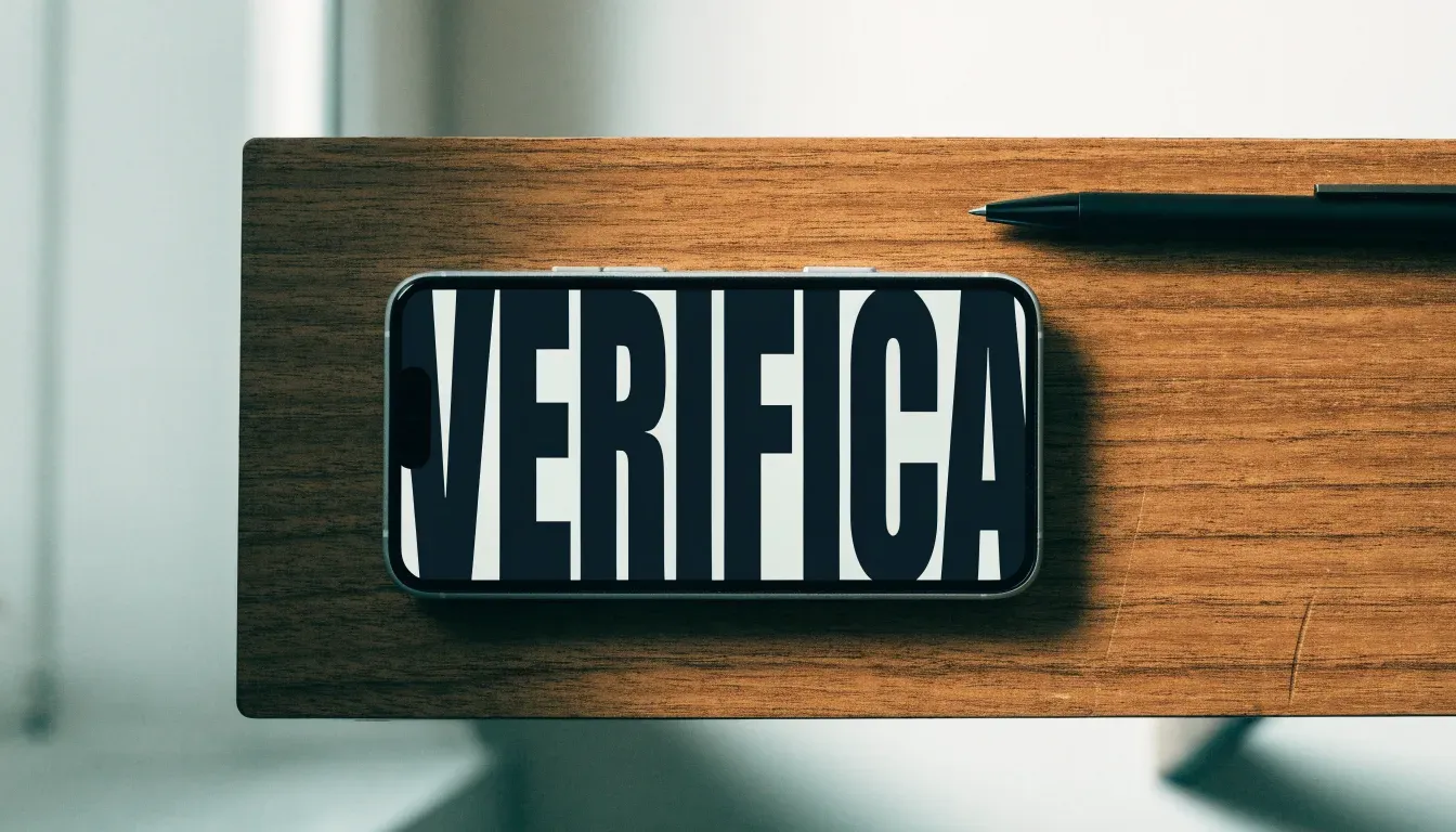 Un foglio di concessione in carta con un timbro rosso, appoggiato su una scrivania di legno accanto a una penna